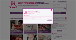 Desktop Screenshot of anniversairesenfant.com
