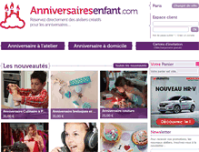 Tablet Screenshot of anniversairesenfant.com